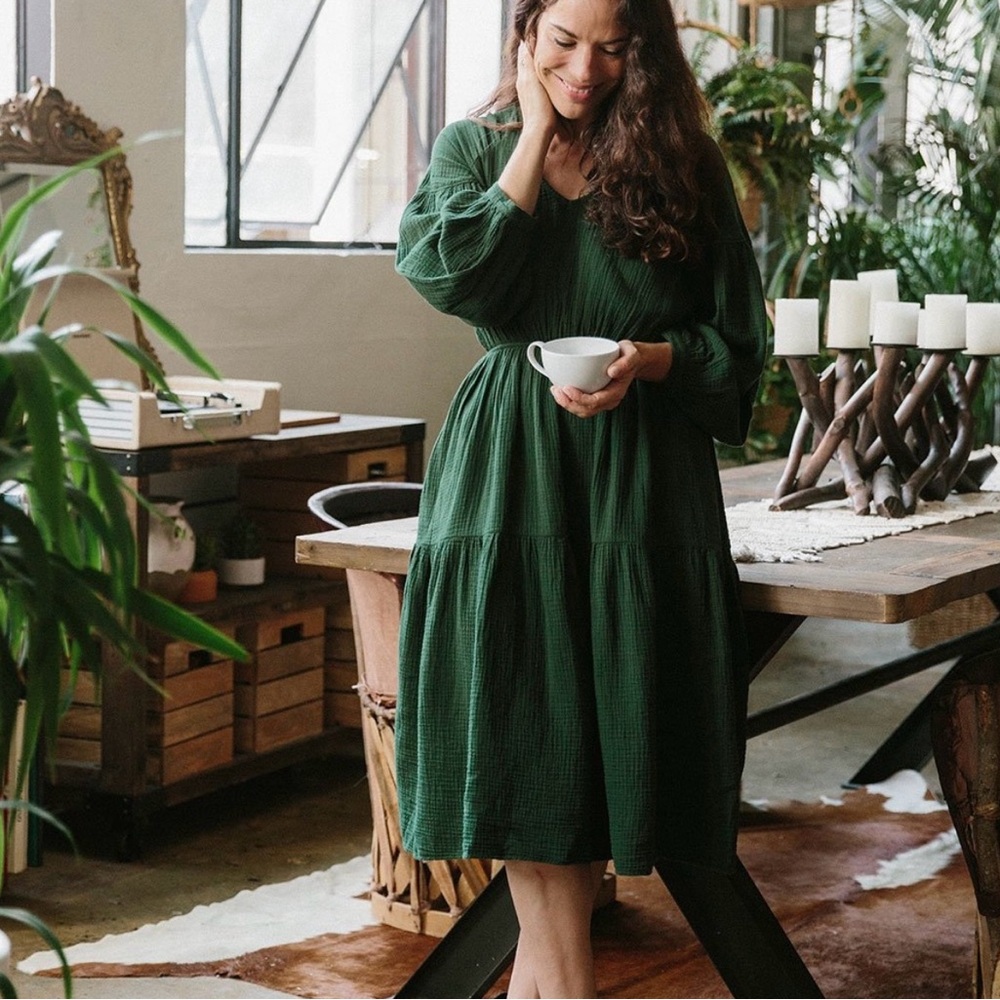 Suunday Sara Green Midi Dress